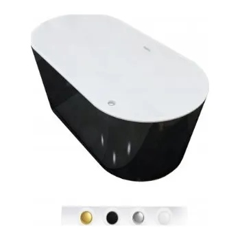 Vana Volně stojící akrylátová vana Braider Altaria, odtok uprostřed, 160 x 75 cm