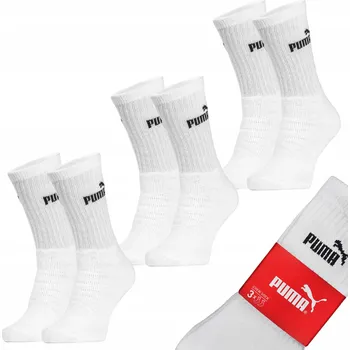 Pánské ponožky Puma PONOŽKY 3-PACK bílé, velikost 39-42