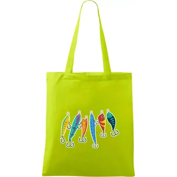 Rybářské návnady - Taška bavlněná - 42 x 38 cm ( Limetková )