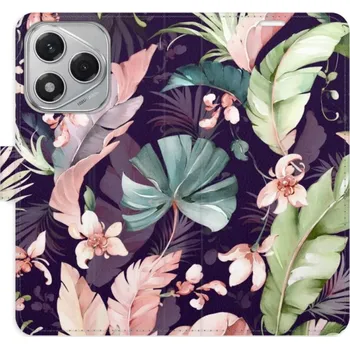 Pouzdro na mobilní telefon Flip pouzdro iSaprio na mobil Honor 400 Lite - Flower Pattern 08 s kapsičkami na karty (Knížkové flipové pouzdro iSaprio pro mobil Honor 400 Lite - Flower Pattern 08 - elegantní obal s kapsami, stojánkem a magnetickým zavíráním)