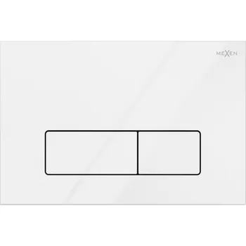 Splachovací tlačítko Mexen Fenix 13 splachovací tlačítko Slim, bílá lesklá - 601300 Splachovací tlačítka