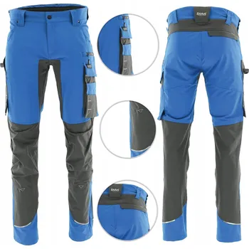 montérky Pracovní kalhoty Motionflex Sara 4-WAY STRETCH modro-šedé 48-M