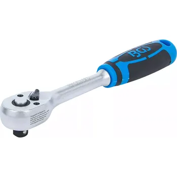 Ráčna Přepínací ráčna 3/8" rovné provedení s jemným ozubením BGS 681 (BGS10681) (Přepínací ráčna 3/8&quot; BGS100681 má rovné provedení, jemné ozubení pro přesné nastavení a ergonomickou rukojeť, která usnadňuje práci v těsných prostorech. Robustní konstrukce z