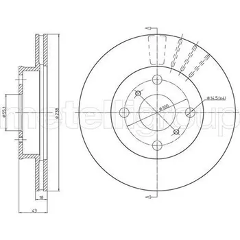 Brzdový kotouč Brzdový kotouč CIFAM (800-1061)