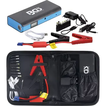 startovací a napájecí zdroj multifunkční, 10.800 mAh (BGS109190) (Kompaktní startovací a napájecí zdroj s kapacitou 10 800 mAh umožňuje nastartovat automobil a nabíjet elektroniku díky více výstupům a integrované ochraně proti přepólování.)
