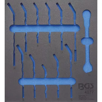 Vložka do dílenského vozíku 2/3 prázdná pro BGS 4077 (BGS104077-1) (Vložka do dílenského vozíku 2/3 prázdná je určena pro model BGS 4077 a umožňuje přehledné uspořádání nářadí podle vašich potřeb. Kompatibilita s konkrétním vozíkem zajišťuje snadnou insta