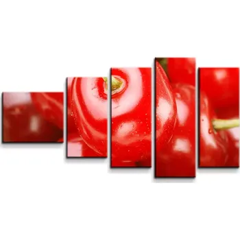 Obraz Sablio Obraz - 5-dílný Třešně - 100x60 cm