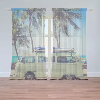 Záclona Sablio Záclony Veterán na pláži: 2ks 150x250cm