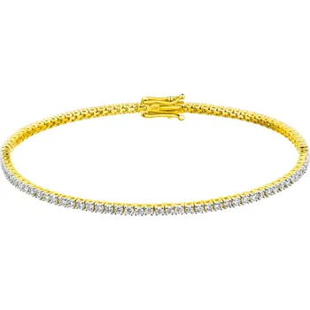 Náramek Náramek ze žlutého zlata s laboratorními brilianty - 18 cm - 2,00 ct - ryzost 750 - 500.108