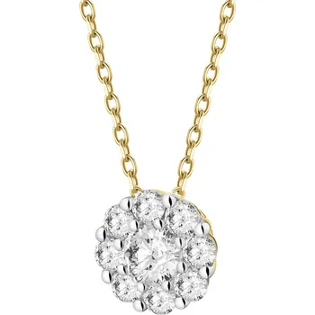 Náhrdelník Zlatý náhrdelník s laboratorními brilianty - 0,20 ct - ryzost 585 - 502.103