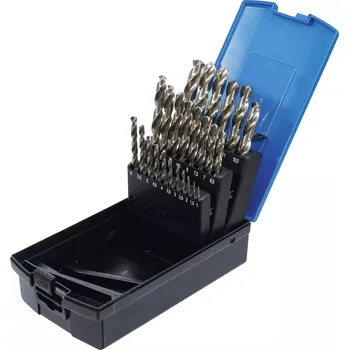 Vrták Vrtáky HSS 1 ÷ 13 mm BGS100110 vybrušované. Sada 25 dílů (BGS100110) (plně broušené)