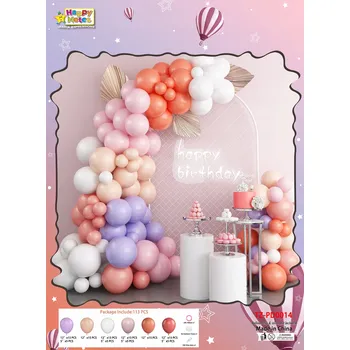 Balónek Zelený balónkový set, sada 113 ks