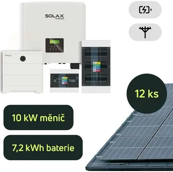 solární set Ecoprodukt Hybrid Solax 6kWp 7,2kWh 3-fázový hybridní systém na klíč