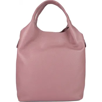 Kabelka GIOSTRA Luxusní dámská kožená kabelka Debora Starorůžová