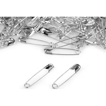 Spínací špendlíky délka 22 mm sypané Varianta: 1 stříbrná, Balení: 100 ks