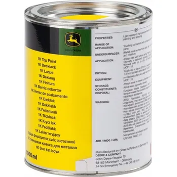 autokoberec Žlutý lak John Deere MCF2311 originál 1 l
