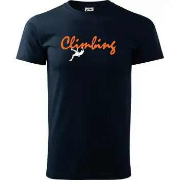 Climbing psací text - Triko extra velké (5-8XL) - 8XL ( Námořní modrá (velmi tmavá - téměř černá) )