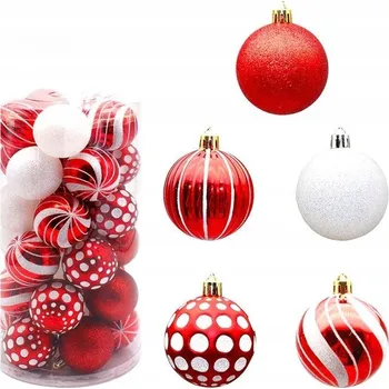 Vánoční dekorace Zdobená vánoční Vánoční Koule 6 cm 40 ks
