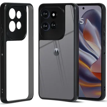 Pouzdro na mobilní telefon VSECHNONAMOBIL 126218 IBMRS Ochranný kryt pro Motorola Edge 60 Neo / 50 Neo / ThinkPhone 25 TRANSPARENT BLACK