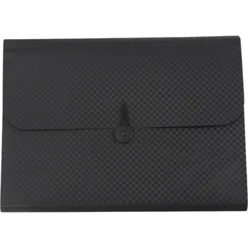Šanon A4 Pořadač na Dokumenty Černý Kancelářský Organizér Složka Skládací