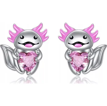 Náušnice Náušnice axolotlem Mennica Bydgoska ryzost 925