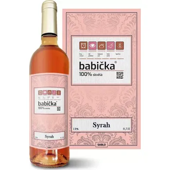 Víno Sablio Růžové víno Babička: 0,75 l
