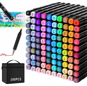 OLEJOVÉ FIXY S BARVOU 100 KS FIXY PRO DĚTI + TAŠKA