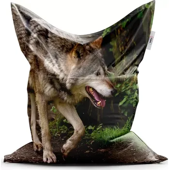 Sedací pytel Sablio Sedací vak Classic Vlk - 150x100 cm