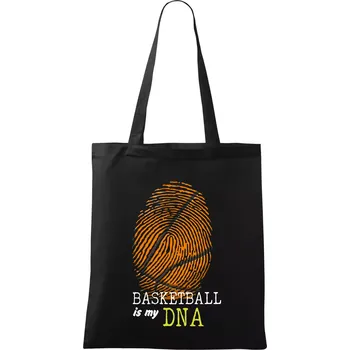 Basketball is my DNA - Taška bavlněná - 42 x 38 cm ( Černá )