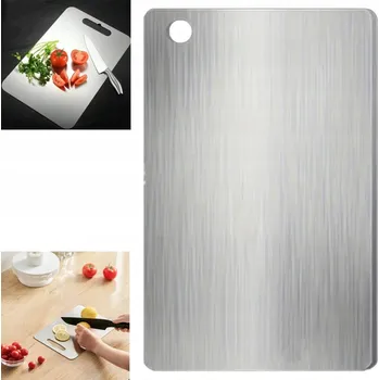 Kuchyňské prkénko Prkénko na Krájení Masa a Ryb z nerezové oceli KOVOVÉ ekologické