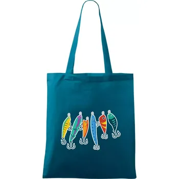 Rybářské návnady - Taška bavlněná - 42 x 38 cm ( Petrolejová )