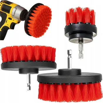 Vrták ČISTICÍ KARTÁČE NA ŠROUBOVÁK NYLONOVÉ SADA 3ks