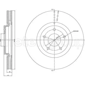 Brzdový kotouč Brzdový kotouč CIFAM (800-1323C)