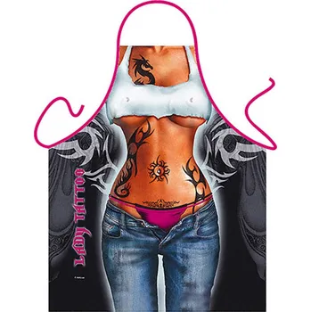 Kuchyňská zástěra Kuchyňská zástěra - Potetovaná mladá žena