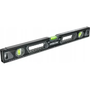 Vodováha Hliníková vodováha s úchyty 60 cm, 3 libelky, přesnost 0,5 mm/1 m PREMIUM Proline