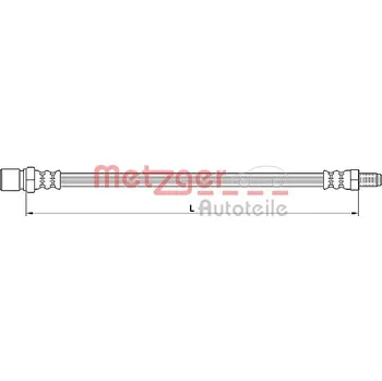 Brzdová hadice Brzdová hadice METZGER 4110641