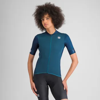 cyklistický dres SPORTFUL Cyklistický dres s krátkým rukávem - SRK W - modrá
