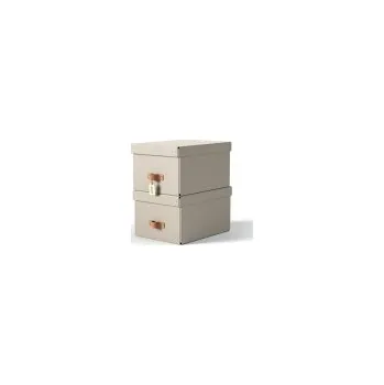 Úložný box LEITZ úložný box, karton, velikost M, 2 ks béžový