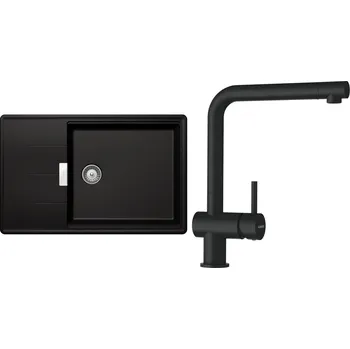 Granitový dřez Set Schock S14-1 (dřez Tia D-100LS Magma + baterie Epos Magma)