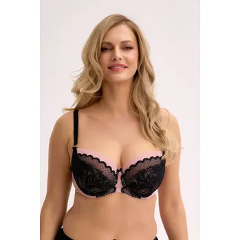 Podprsenka MĚKKÁ PODPRSENKA ELARA ART. 1309 ČERNÁ;ČERVENÁ 75C