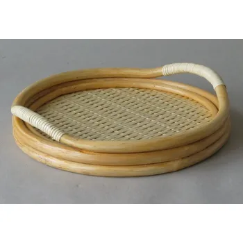 Ratanový tác kulatý vzhledové vady