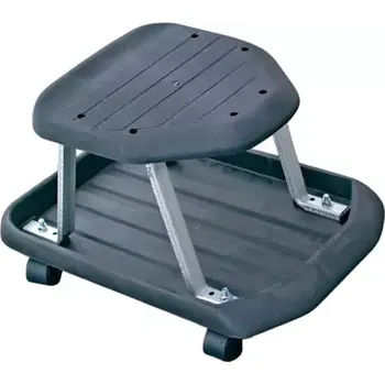 židle pracovní pojízdná, odkládací plocha (BGS101919) (Pojízdná pracovní židle BGS101919 nabízí stabilní konstrukci, otočná kolečka a praktickou odkládací plochu pro nářadí nebo drobné předměty během práce.)