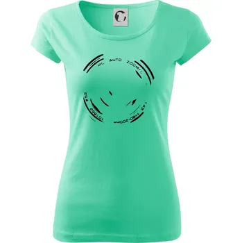 Dámské tričko Foto objektiv obtisk - Dámské triko Pure - XS ( Mátová )