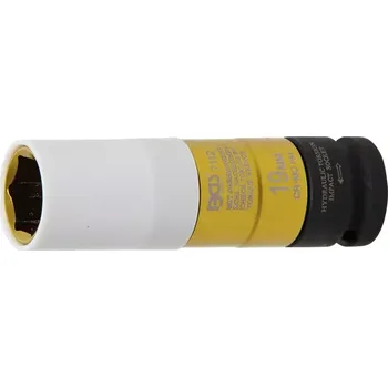 hlavice nástrčná s omez. momentu 115 Nm,19 mm (BGS107112) (Nástavce, hlavice a bity. Hlavice nástrčná prodloužená s omezením momentu - na hliníková kola automobilu. - Profi. - - S ochranným PVC pláštěm na alu kola. - Při utažení je kroutící moment omezen 