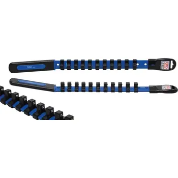 Dílna Kolejnice pro 3/8" hlavice BGS109194, 11 klipů (BGS109194) (s přídržnou koulí)