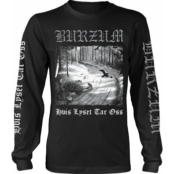Pánské tričko Burzum tričko dlouhý rukáv, Hvis Lyset Tar Oss Black, pánské S