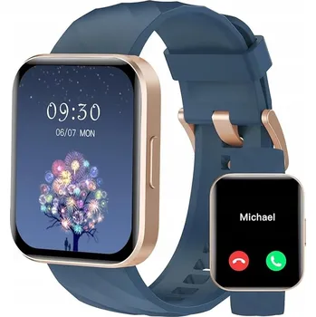 Hodinky Smartwatch pro muže i ženy 1,85 palce s funkcí volání, tmavě modrý