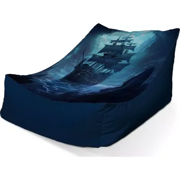 Sedací pytel Sablio Sedací vak Lounge Plachetnice v průrvě - 80 x 95 x 50 cm