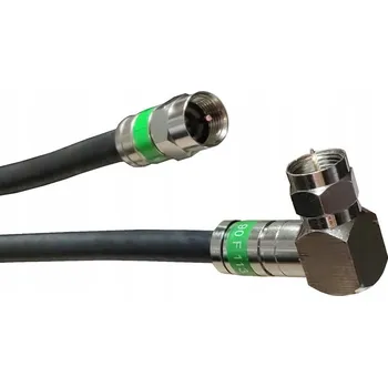 Anténní kabel Anténní kabel | Lisované konektory F - F úhlové 10 m