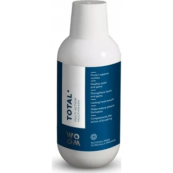 Ústní voda Woom Total+ Multi-Action Mouthwash ústní voda pro komplexní péči, chrání před zubním kazem 500 ml
